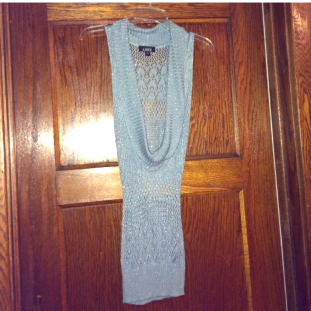 A Byer Tight Sea Green Top